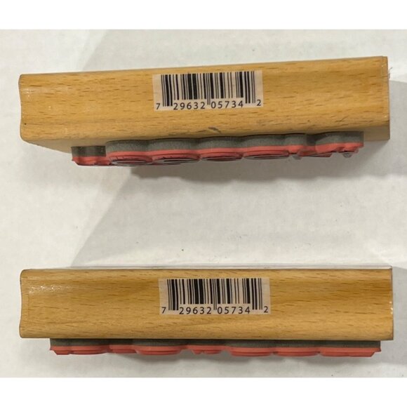 HTF Eeek! & Boo To You Wood Mounted Rubber Stamp Set Alison Wong Halloween Bat - Picture 3 of 4